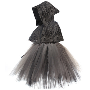Disfraces de Halloween, Vestidos de Terror, Disfraz de Muerte, Capa Negra, Disfraz para Niñas, Ropa de Fiesta, Disfraz de Carnaval, Vestido de Tutú, Disfraz de Demonios y Fantasmas - Product Image 3