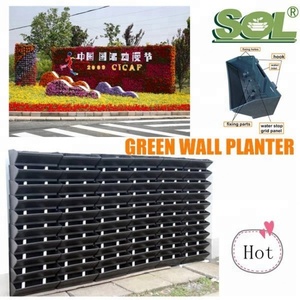 Jardín Vertical Artificial, Pared Verde con Autorriego, Macetas de Plástico PP para Plantas y Flores - Product Image 3