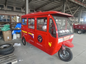 Tuk-tuk à essence tout-terrain pour passagers avec chauffage, autonomie de 400-500 km, 6 places, direction à poignée, tricycle à moteur - Product Image 2