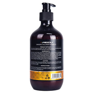 500ML Fabricante al por mayor Productos para el cuidado del cabello Nutritivo Suavizante Hidratante Aceite de argán Cuidado Ginseng Colágeno Champú para el cabello - Product Image 4