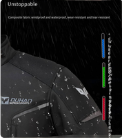 Combinaison de moto d'aventure DUHAN, veste et pantalon de moto imperméables coupe-vent thermiques toutes saisons pour hommes