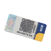 Étiquette autocollante holographique 3D personnalisée de sécurité locale avec code QR, résistante aux rayures, durable, de qualité industrielle supérieure, anti-skimming, facile à nettoyer
