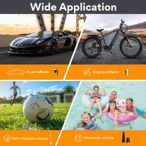 Compresseur d'air portable <span class=keywords><strong>à</strong></span> batterie au lithium LED le plus vendu, 150 PSI, gonfleur de pneus <span class=keywords><strong>électrique</strong></span> pour voiture, moto, <span class=keywords><strong>vélo</strong></span> <span class=keywords><strong>électrique</strong></span> - Product Image 4