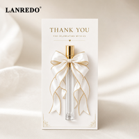 Flacon de parfum vide rechargeable en verre avec bouchon métallique à vis, 2ml, 3ml, 5ml, 8ml, 10ml, avec carte, idéal pour cadeau de mariage ou anniversaire