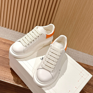 Sneakers di Design in Vera Pelle con Lacci, <span class=keywords><strong>Scarpe</strong></span> da Corsa Bianche di Alta Qualità con Plateau per Primavera Estate, Confezione per Dropshipping - Product Image 4