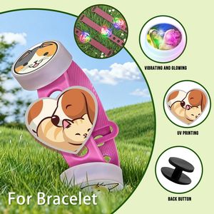 Adornos <span class=keywords><strong>para</strong></span> Zapatos con <span class=keywords><strong>Frases</strong></span> <span class=keywords><strong>de</strong></span> <span class=keywords><strong>Amor</strong></span>, Impresos con UV, Brillantes, Lindos y Personalizados, Venta al por Mayor, Regalos <span class=keywords><strong>para</strong></span> Familiares, Niños y Parejas - Product Image 4