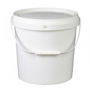 Atacado China Fábrica PP Plástico Balde Grau Alimentar 5L 10L 15L 20L Baldes De Plástico com tampas e alças - Product Image 1