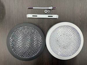 30W <b>LED</b> Round <b>Crystal</b> Plastic Housing 5000K <b>Ceiling</b> Lamp DOB Driver 2400lm AC100V-265V 1-Year Warranty SMD2835 Chips Indoor Use - Product Image 3