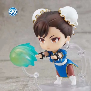 Q phiên bản nendoroided hình 1993 máy bay chiến đấu đường phố 2 <span class=keywords><strong>chun</strong></span>-li mặt thay đổi búp bê di chuyển đóng hộp mô hình anime sưu tập bán buôn - Product Image 3