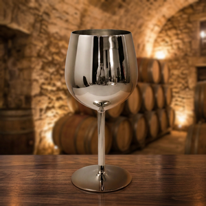 Stainless Steel Classic Eco-Friendly Wine Glass Dishwasher & <b>Microwave</b> Safe - Product Image 4