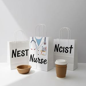Bolsas de Papel Kraft con Asas Retorcidas para Llevar, Empaque Clásico para Té y Cerveza, Bolsas Resistentes para Comida Rápida al por Mayor - Product Image 5