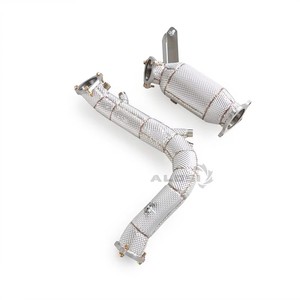 Tuyau de descente en acier inoxydable pour <span class=keywords><strong>Audi</strong></span> <span class=keywords><strong>A5</strong></span> <span class=keywords><strong>40</strong></span> <span class=keywords><strong>TFSI</strong></span> 2.0T <span class=keywords><strong>2020</strong></span>-2025 Coupé <span class=keywords><strong>Sportback</strong></span> Cabriolet Haute Performance avec bouclier d'isolation - Product Image 3