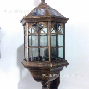 Solar Outdoor Wall Lamp Led Tempered Glass Cylinder <b>12V</b> <b>DC</b> Solar Power 3 Year Warranty - Product Image 2