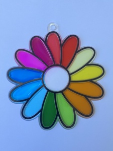 Venta al por mayor de moldes personalizados disponibles DIY ventana arte llavero princesa Suncatcher ventana cadena - Product Image 5