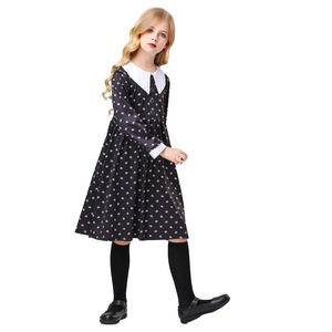 Costume d'Halloween pour enfants, robe longue noire, robe de scène pour filles - Product Image 4