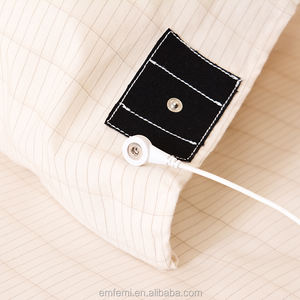 Taie d'oreiller de mise à la terre en fibre d'argent 5% adaptée au lit de la maison des hôtels, avec cordon de mise à la terre pour rendre votre sommeil plus confortable - Product Image 3