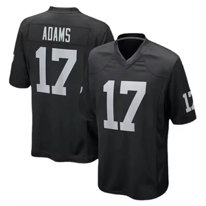 4 Derek Carr 98 Maxx Cro-sby 28 Josh Jacobs 34 Bo Jackson 17 Davante Adams Camiseta de fútbol cosida para hombre - Product Image 3