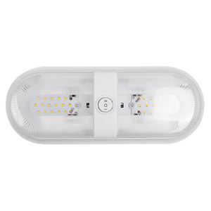 12/24V LED RV Caravana Luz de techo doble, iluminación interior RV con interruptor para techo de caravana de remolque, blanco - Product Image 2