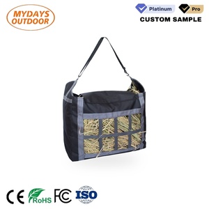 OEM ODM Heu-Netzbeutel mit individuellem Logo, Slow-Feed-Funktion, aus 600D Oxford-Gewebe, faltbar, Reitsportzubehör mit Tragegurt - Product Image 2