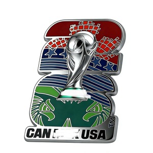 Insignia Personalizada <span class=keywords><strong>de</strong></span> Estrella <span class=keywords><strong>de</strong></span> Fútbol para el Día del Partido, Insignia <span class=keywords><strong>de</strong></span> Metal Esmaltado Duro para la <span class=keywords><strong>Liga</strong></span> <span class=keywords><strong>de</strong></span> Fútbol 2026 - Product Image 2