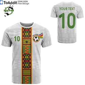 Maillot de football de l'équipe nationale du Ghana 25/26, domicile, jaune et <span class=keywords><strong>rouge</strong></span>, chemise de football en polyester à séchage rapide pour adultes, route vers le <span class=keywords><strong>champion</strong></span> - Product Image 3