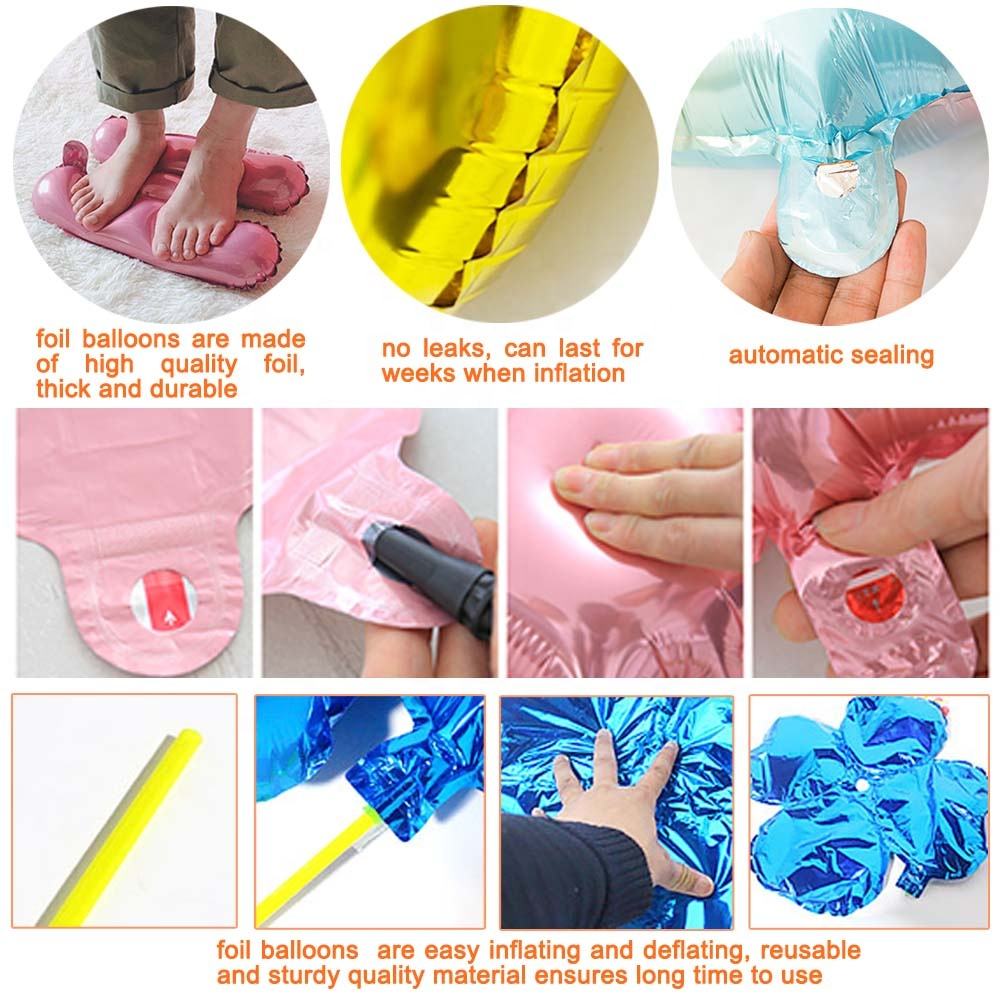 Wholesale 16 Inch 32 Inches 40 in Golden Aluminum Film Foil 0-9 Number Balloons Ballon