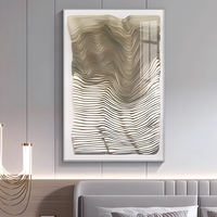 Sculpture murale texturée 3D abstraite personnalisée en gros pour œuvres d'art d'hôtels de luxe et décoration immobilière