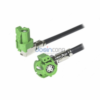 Cable LVDS en ángulo recto HSD de 4+2 pines hembra a hembra con código E para sistema de cámara automotriz