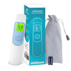 Petit thermomètre infrarouge électrique pour enfant et bébé, alimenté par piles, avec rétroéclairage LED, 4 modes, garantie de 2 ans, ABS, usage domestique, <span class=keywords><strong>AOJ</strong></span> - Product Image 6