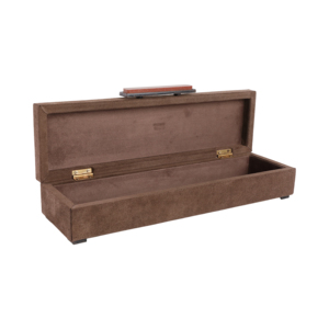 Decorative Suede Storage <b>Box</b> with Lid for Jewelry and <b>Keepsakes</b> Modern Home Decor Accent <b>Box</b> - Product Image 2