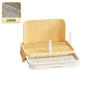 Inodoro gris para mascotas, cajón pequeño para perros, evita empujar <span class=keywords><strong>las</strong></span> <span class=keywords><strong>heces</strong></span>, fácil <span class=keywords><strong>de</strong></span> cambiar y lavar, envía el catéter urinario, caja <span class=keywords><strong>de</strong></span> arena para mascotas - Product Image 6