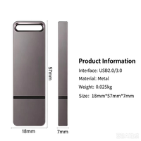 Clé USB 3.0 en métal pivotante 8 Go-128 Go avec logo personnalisé, vitesse de lecture 15-20 Mo/s, vitesse d'écriture 6-10 Mo/s, garantie 3 ans