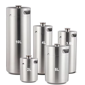 Fût à bière miniature en acier inoxydable <span class=keywords><strong>de</strong></span> 2L/3.6L/4L/5L/10L, kit <span class=keywords><strong>de</strong></span> distributeur <span class=keywords><strong>de</strong></span> bière pression artisanale portable avec manchons et logo personnalisé - Product Image 6