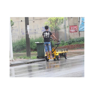 Four Wheels Logistics Electric <b>Trolley</b> Flatbed for Warehouse - Product Image 3