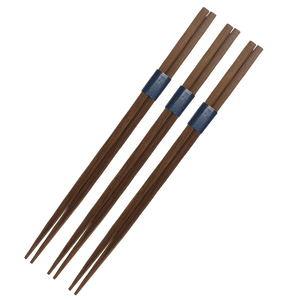 Baguettes écologiques haut de gamme en bois carbonisé brun foncé, jetables, carrées, à extrémité unique, design classique, cadeau d'affaires, origine Jiangxi - Product Image 1