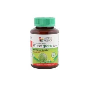 New Product 2023 Wheat grass 36 Capsules per Bottle Wheatgrass Powder Ingredients Plant Extracts for Healthy from Thailand