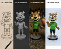 Maßgefertigte Resin-Wackelkopffiguren Polyresin Personalisierte Wackelkopf-Hersteller