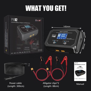 Chargeur de <span class=keywords><strong>batterie</strong></span> intelligent double HTRC 10Ax2 pour motos électriques, batteries Lifepo4, plomb-acide, AGM, GEL, PB, lithium, batteries de <span class=keywords><strong>voiture</strong></span> - Product Image 6