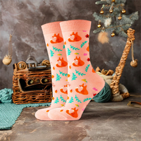 Vente en gros Chaussettes de sport antidérapantes et amusantes roses pour femmes, style vestimentaire décontracté pour le travail, été, Spandex antibactérien et personnalisable