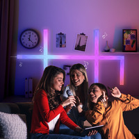 OHANEE RGBIC DIY, Barra de Luz LED Inteligente de Color de Ensueño, Panel de Luz LED Inteligente para el Hogar, WiFi, Infrarrojos, Luces Mágicas de Empalme para Sala de Juegos, Dormitorio