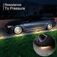 Lampes solaires étanches IP68 pour clôture de jardin, balcon, terrasse, escalier, extérieur, cour, avec faisceau 360° et fonctionnement automatique