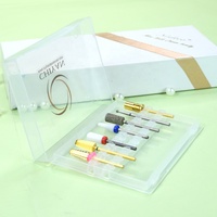 En gros Professionnel 7 Pièces Électrique En Céramique De Carbure de Tungstène Diamant Ongles Foret Ensemble avec Bande de Ponçage Mandrin