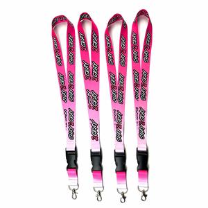 Factory Wholesale Custom Logo <b>Polyester</b> <b>Lanyards</b> with Metal Hook Personalized Keychain Neck Strap for ID Badge Holder - Product Image 4