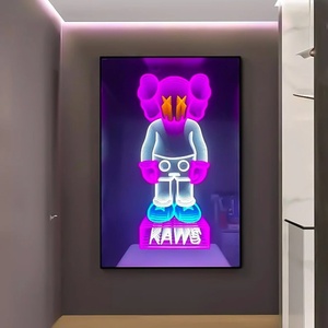 Kingwestar Custom Acrylic Magic Mirror Customized Led Neon <b>Wall</b> Decor Infinite Multi-layer Mirror 3D Neon Sign <b>Light</b> Box for Bar - Product Image 3