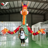 Ballon gonflable coloré Dragon de mer avec ventilateur intégré, durable, pour événements festifs, amélioration de l'ambiance, promotionnel