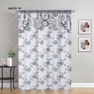 <span class=keywords><strong>Cortinas</strong></span> de Jacquard Floral de lujo, <span class=keywords><strong>cortinas</strong></span> decorativas para el hogar, <span class=keywords><strong>cortinas</strong></span> opacas con cenefas, <span class=keywords><strong>cortinas</strong></span> de bolsillo con varilla económicas al por mayor - Product Image 3