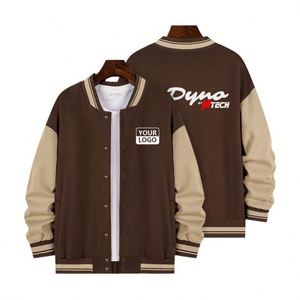 Chaqueta de Béisbol Slim para Hombre con Bordado Personalizado al por Mayor, Chaqueta de Moda Estilo Universitario con Logotipo Personalizado - Product Image 6