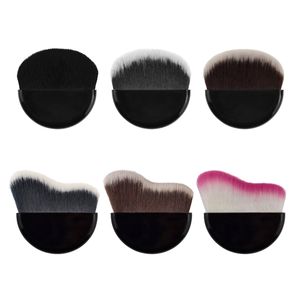 Paleta <span class=keywords><strong>de</strong></span> Rubor Semicircular Kabuki Premium para Viaje con Logotipo Personalizado y Brocha Individual para <span class=keywords><strong>Base</strong></span> <span class=keywords><strong>de</strong></span> <span class=keywords><strong>Maquillaje</strong></span> Facial - Product Image 5