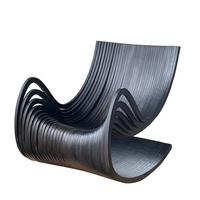Chaise d'accoudoir de loisirs unique en bois de bouleau contemporain nordique personnalisable pour chambre à coucher école villa-Style confort pour appartement