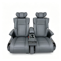 Kit Konversi Kursi Aero Kulit PU 6-Kursi Mewah Audi Q7 Knight Kit Upgrade Interior Pijat Ventilasi Pemanas Layar Sentuh
